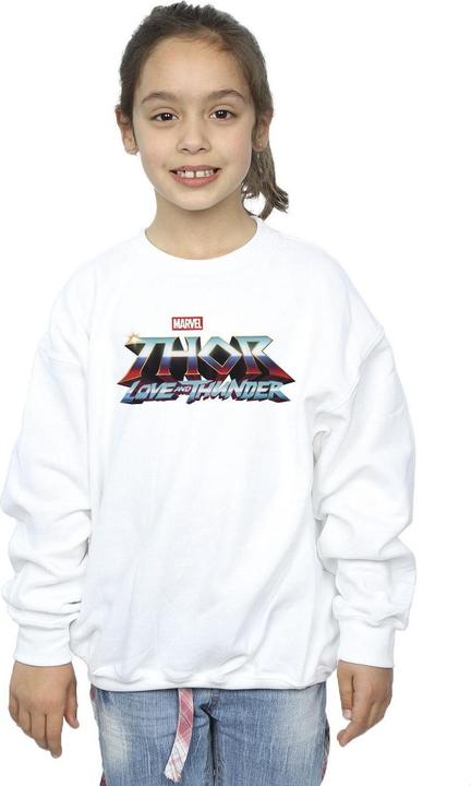 Produktbild Thor Love And Thunder Logo Sweatshirt Mädchen (140, 146)