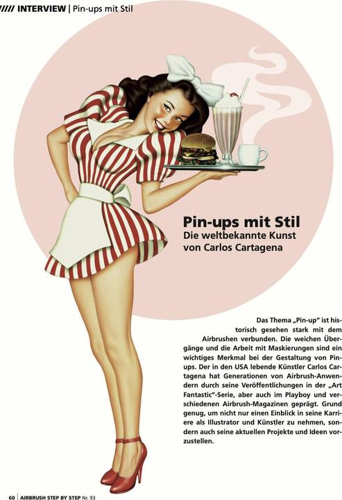 Immagine prodotto Airbrush Step by Step 93 (Tedesco, Dennis Mott, Markus Ehmke, Katja Hassler, Gerhard Eujen, Roger Hassler, Mitja Ka, Carlos Cartagena, 2024)