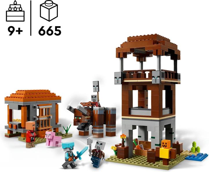 Produktbild LEGO Ein Verwüster am Plünderer-Aussenposten (21278, LEGO Minecraft)