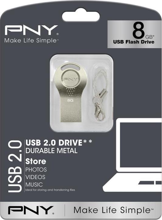 Produktbild PNY ATTACHE I USB2.0 8GB (8 GB, USB-A, USB 2.0)