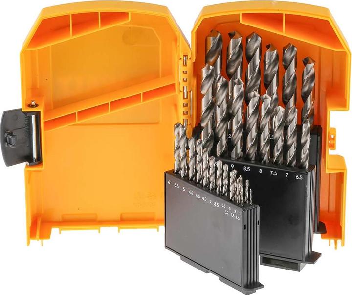 Actual product image DeWalt HSS-G metal drill bit set (1 mm, 1.5 mm, 11 mm, 11.5 mm, 12 mm, 12.5 mm, 13 mm, 8 mm, 8.5 mm, 9 mm, 9.5 mm, 10 mm, 10.5 mm, 5 mm, 5.5 mm, 6 mm, 6.5 mm, 7 mm, 7.5 mm, 2 mm, 2.5 mm, 3 mm, 3.5 mm, 4 mm, 4.5 mm)