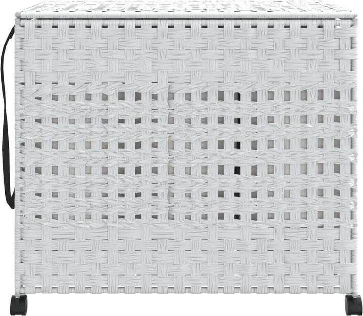 Actual product image VidaXL Laundry basket with castors White 66x35x60 cm Rattan, colour