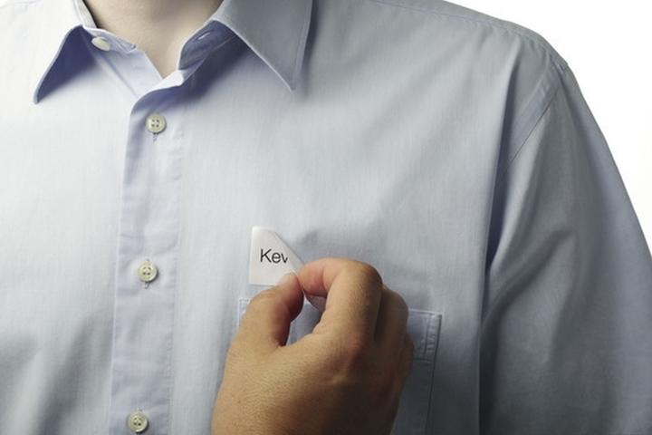 Actual product image Durable Name badges, self-adhesive