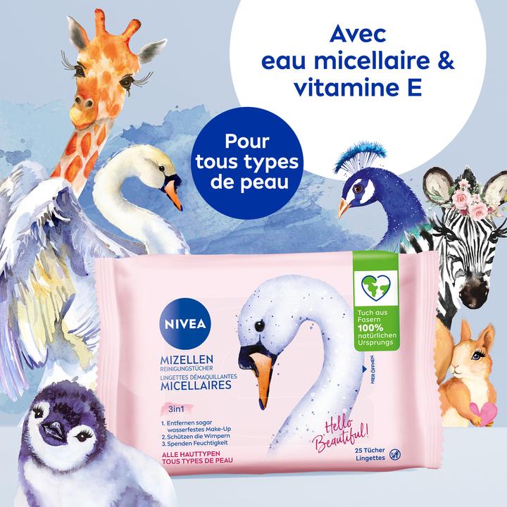 Image du produit NIVEA Micelles 3 en 1 (Chiffons de nettoyage, 25 ml)