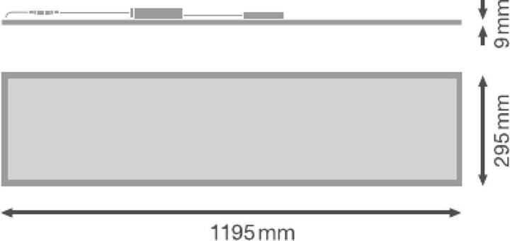 Immagine prodotto Ledvance Apparecchio a pannello LED: per soffitto/parete, PANEL PERFORMANCE 1200x300 UGR19 / 30 W, 220...240 (3450 lm)