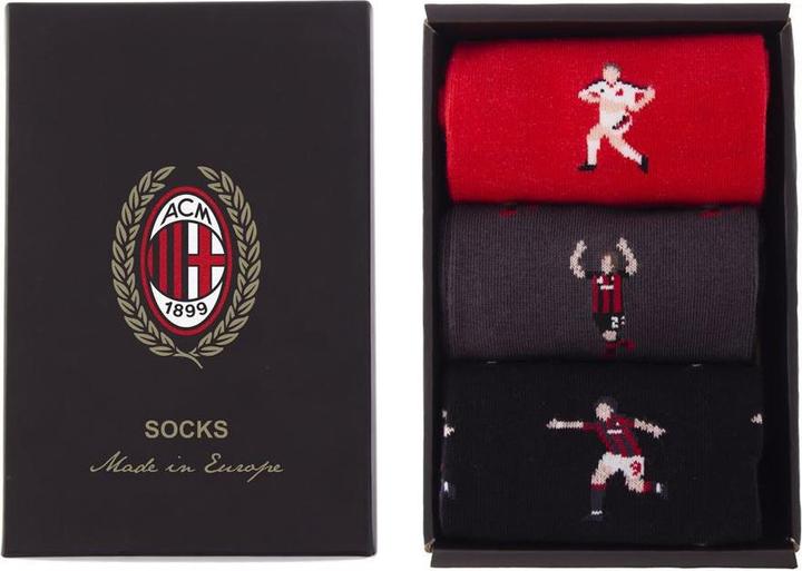 Immagine prodotto Copa Football Set di calzini AC Milan Celebration Box Fan (confezione da 3, 40 - 46)