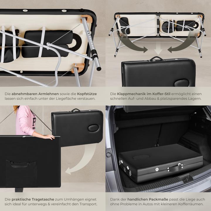 Actual product image tectake 2 zone massage table