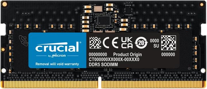 Actual product image Crucial CT8G48C40S5 (1 x 8GB, 4800 MHz, DDR5 RAM, SO-DIMM)