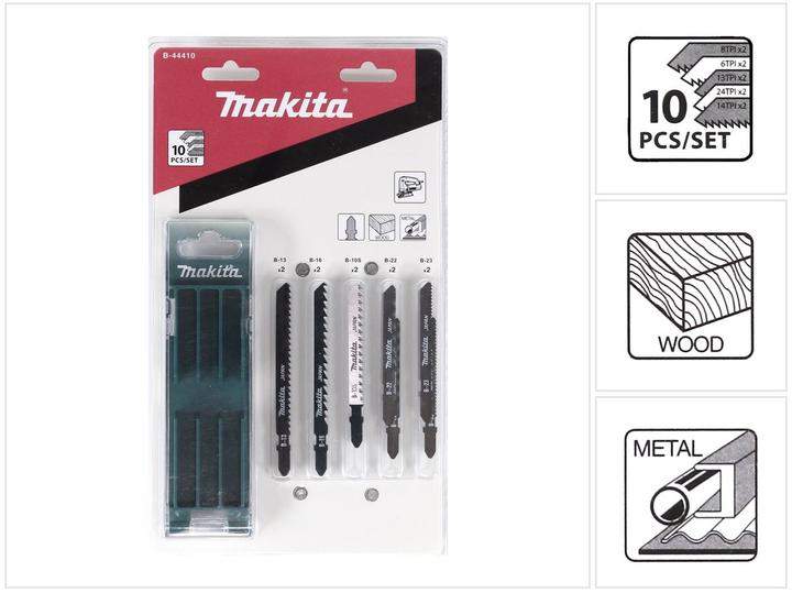 Immagine prodotto Makita Set di lame per seghetto alternativo 10 pz. B-44