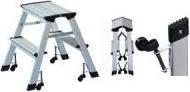 Immagine prodotto Wedo Scaletta con ruote, alluminio (Scala doppia, 50 cm)
