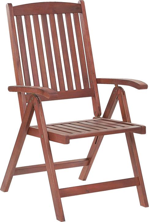 Produktbild Beliani Gartenmöbel Set Akazienholz 6-Sitzer rechteckig Auflagen terracotta TOSCANA (220 cm)