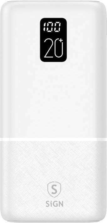 Produktbild SIGN Powerful Q.C Powerbank 20000mAh, 2.1A - White