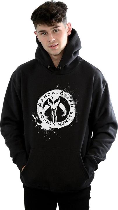 Produktbild Star Wars The Mandalorian Bounty Hunter Splatter Skull Kapuzenpullover (S)