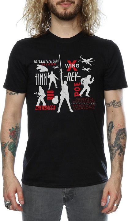 Image du produit Star Wars - T-shirt THE LAST JEDI REBELLION SILHOUETTES - Homme (3XL)