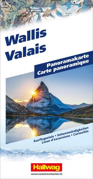 Actual product image Valais panoramic map