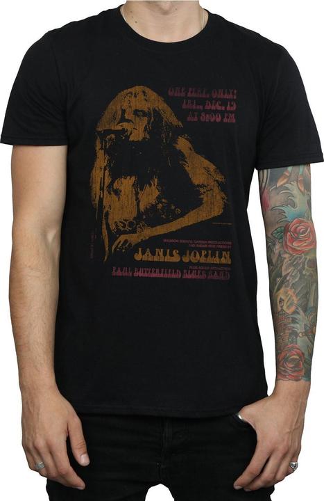 Actual product image Janis Joplin Mens Madison Square Garden T-Shirt (L)