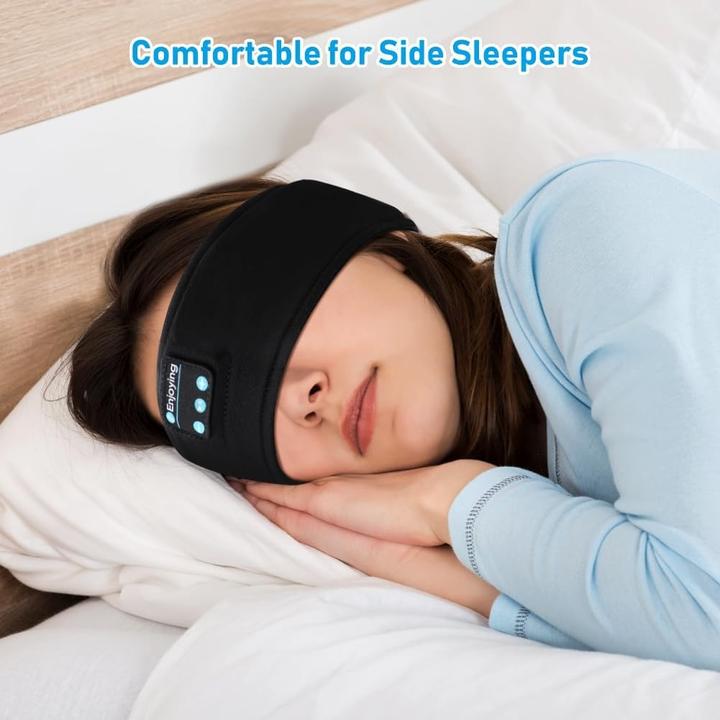 Image du produit Cbx Bandeau Bluetooth avec écouteurs, écouteurs de sommeil sans fil Noir (10 h, Sans fil)