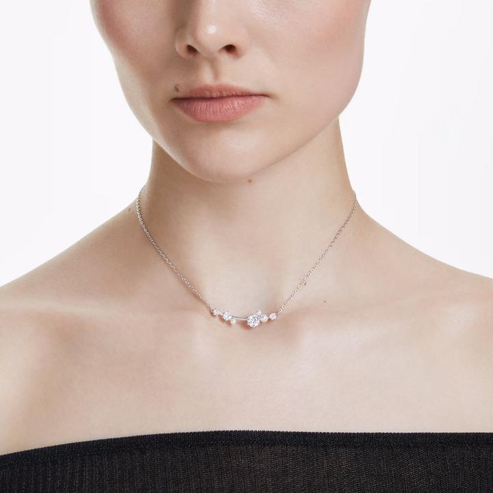 Actual product image Swarovski Constella Halskette Kristallperle Rundschliffe Weiss (Swarovski Metal)