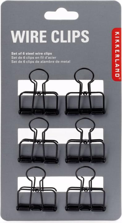 Produktbild Kikkerland Wire Clips (6 x)