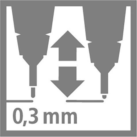 Image du produit STABILO SENSOR F Finliner avec taille-crayon à ressort (Rouge, 10 x)