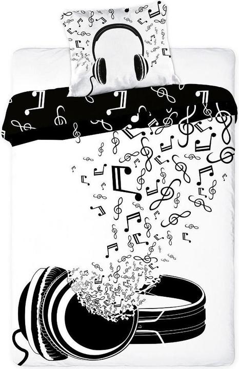 Actual product image Faro Youth Bed Linen MUSIC Set 140x200cm + Pillow 70x90cm