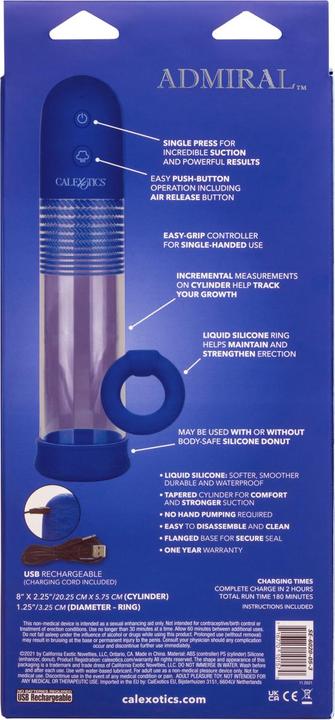 Image du produit CalExotics Kit de pompe Rock Hard rechargeable Admiral™