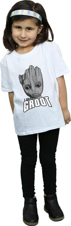 Image du produit - T-shirt GUARDIANS OF THE GALAXY GROOT FACE - Fille (152, 158)