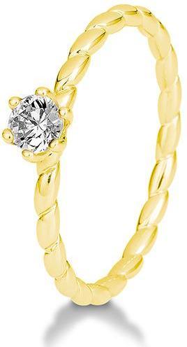 Produktbild Breuning Verlobungsring Twisted (58, 585/14 K Gold)