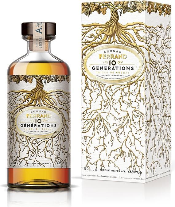 Produktbild Pierre Ferrand Cognac Ferrand 10 GÉNÉRATIONS 1er Cru de Cognac Grande Champagne 46% Vol. 0,5l in Geschenkbox