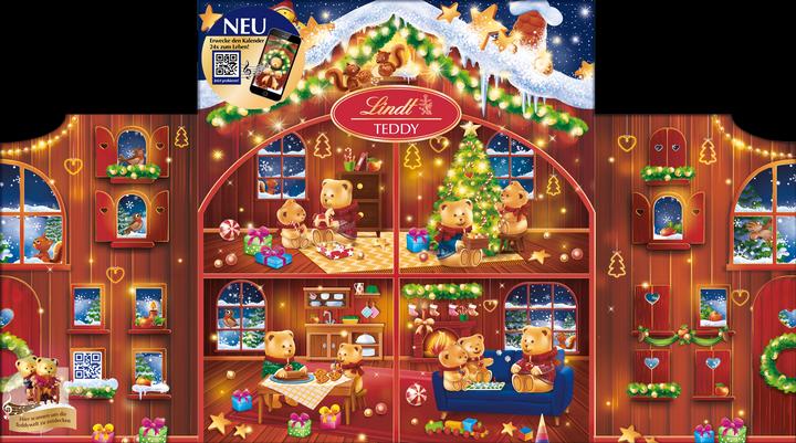Image du produit Lindt Calendrier de l'Avent Teddy (128 g)