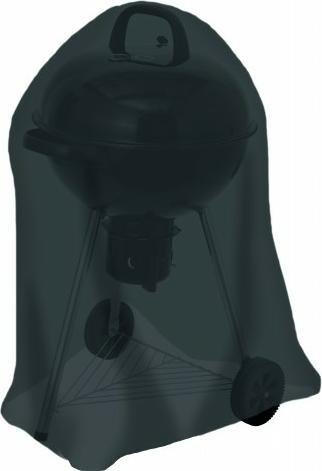 Productafbeelding Tepro Beschermhoes voor ketelrooster ovaal klein 57x57x85 cm zwart (Rooster)