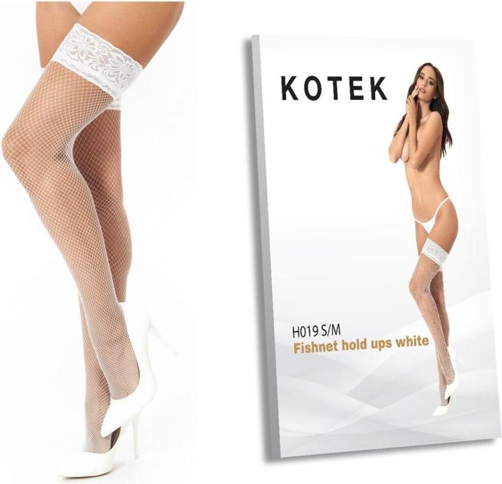 Produktbild Kotek KO H019 fishnet hold ups white S/M (S/M)