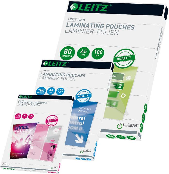 Produktbild Leitz Laminier-Folientasche (A4, 100 Stück, 250 µm)