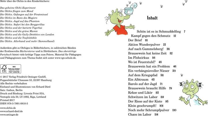 Produktbild Die Olchis und das Schrumpfpulver (Deutsch, Erhard Dietl, 2017)