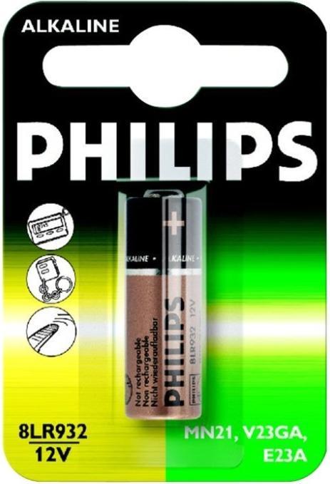 Produktbild Philips Minicells Battery 8LR932/01B, Single-use battery, Alkaline, 12 V, 1 pc(s), 40 mm, 58 mm (1 Stk., Gerätespezifisch, 50 mAh)