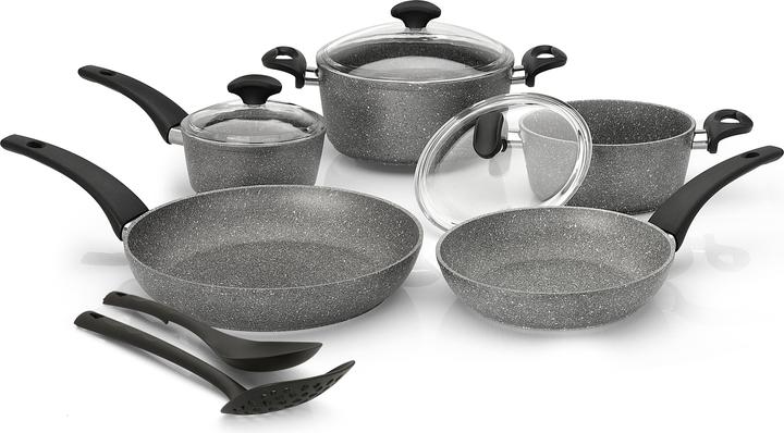 Piardi Home Linea Union (Set di pentole e padelle da cucina, Alluminio pressofuso)