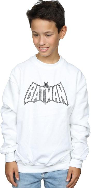Actual product image Boys Batman Retro Crackle Logo Sweatshirt (152, 158)