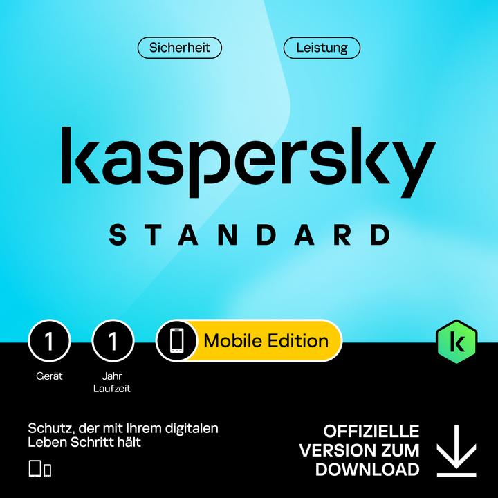 Kaspersky Standard Mobile 1device 1year Download (1 Utente, 1 Dispositivi/Utenti, 12 mesi)