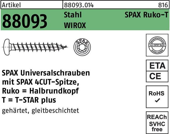 Produktbild Spax Spanplattenschrauben (1000 Schrauben pro Stück)