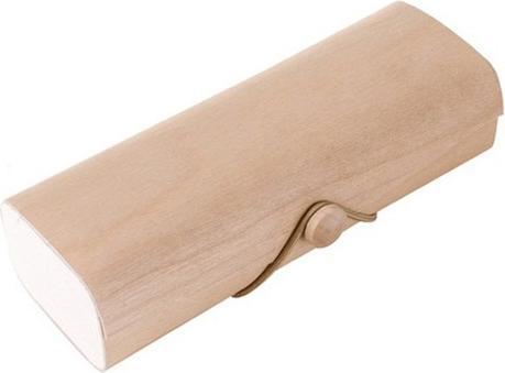Actual product image Bekos Wood veneer spectacle case