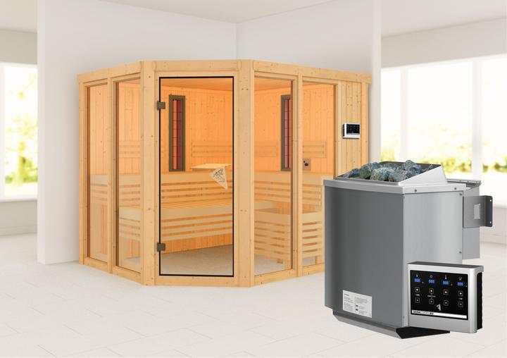 Image du produit Karibu Cabine infrarouge Ava accès d'angle (9 KW Bio contrôle externe)