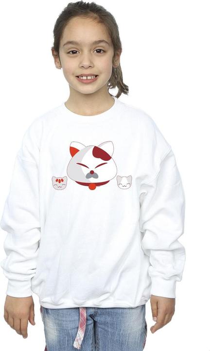Actual product image Disney Girls Big Hero 6 Baymax Kitten Heads Sweatshirt (140, 146)