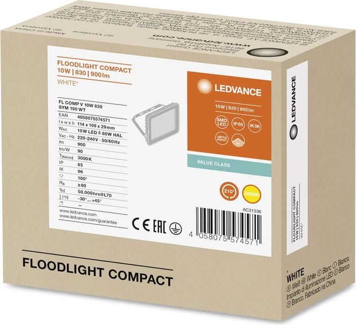 Image du produit Ledvance Projecteur à LED (900 lm, IP65)