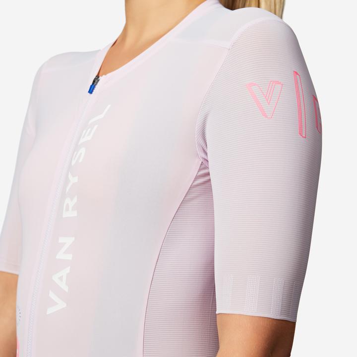 Actual product image Van rysel Unisex Road Cycling Short-Sleeved Jersey Racer 2 - Lilac (S)