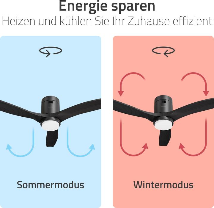 Image du produit Hombli Deckenventilator mit Licht (43 dB)