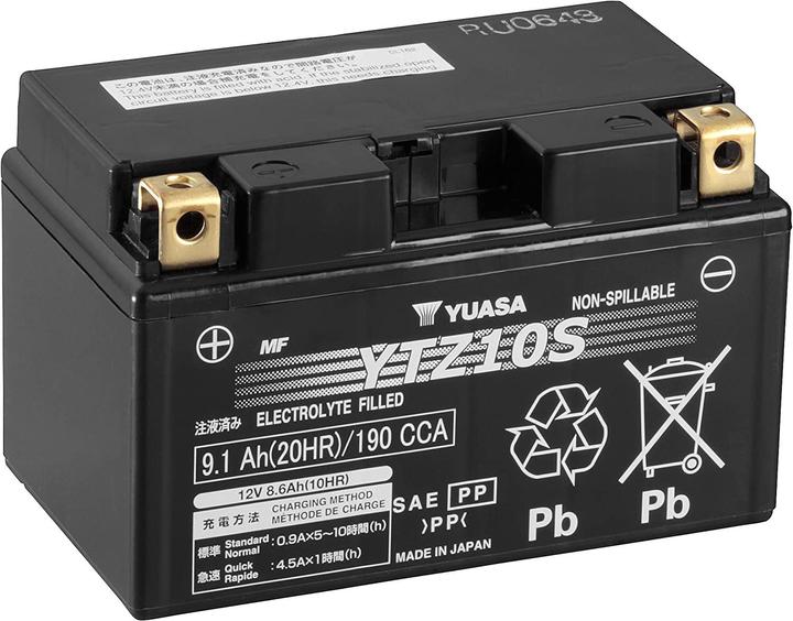 Actual product image Yuasa YTZ10S battery for motorbike (12 V, 9.10 Ah, 0.90 A)