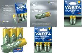 Produktbild Varta Recharge Accu Recycled (4 Stk., AA, 2100 mAh)