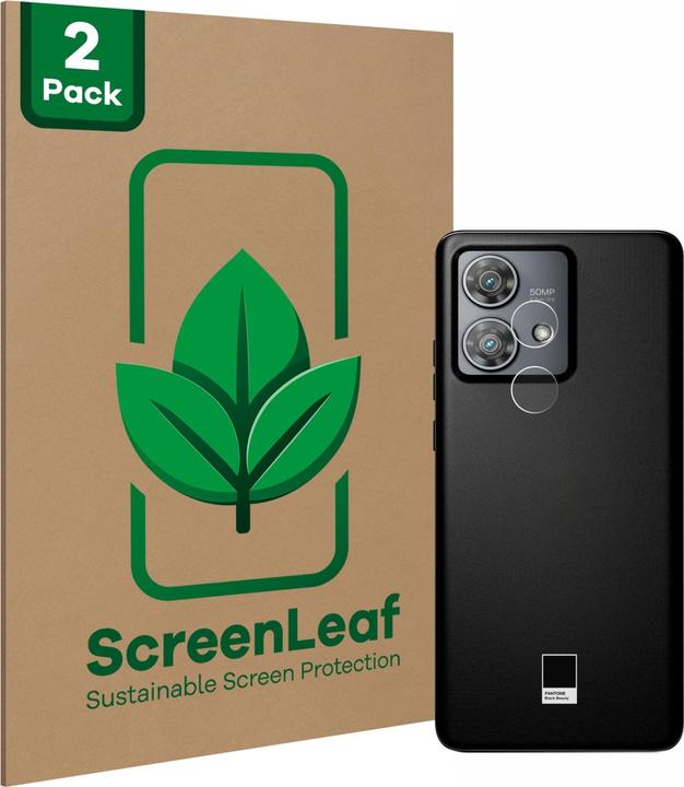 Produktbild ScreenLeaf Schutzfolie nachhaltiger Displayschutz Displayschutzfolie Folie Klar Transparent (2 Stück, Motorola Edge 40 Neo)