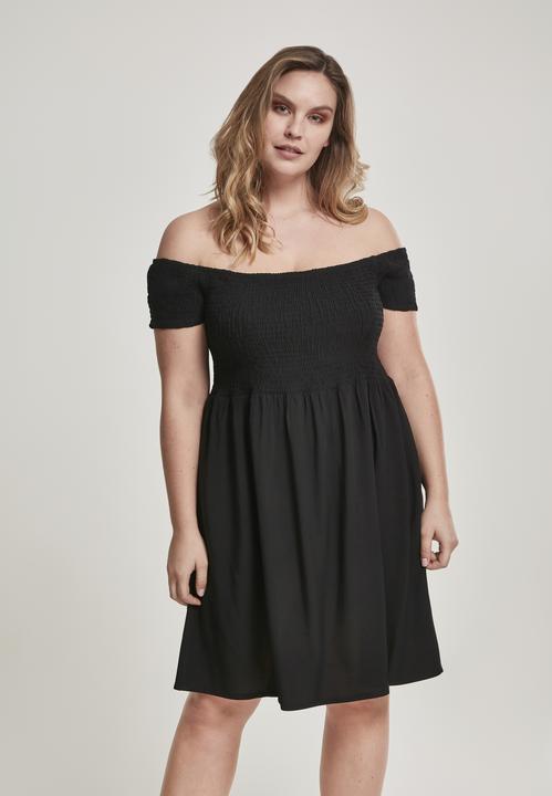 Produktbild Urban Classics Ladies Smoked Off Shoulder Dress (4XL)