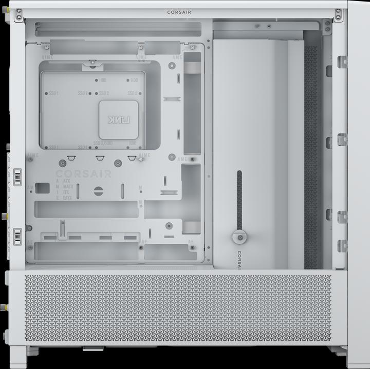 Produktbild Corsair 4000D FRAME WHITE MID CASE (Mini-ITX, ATX, E-ATX, mATX)